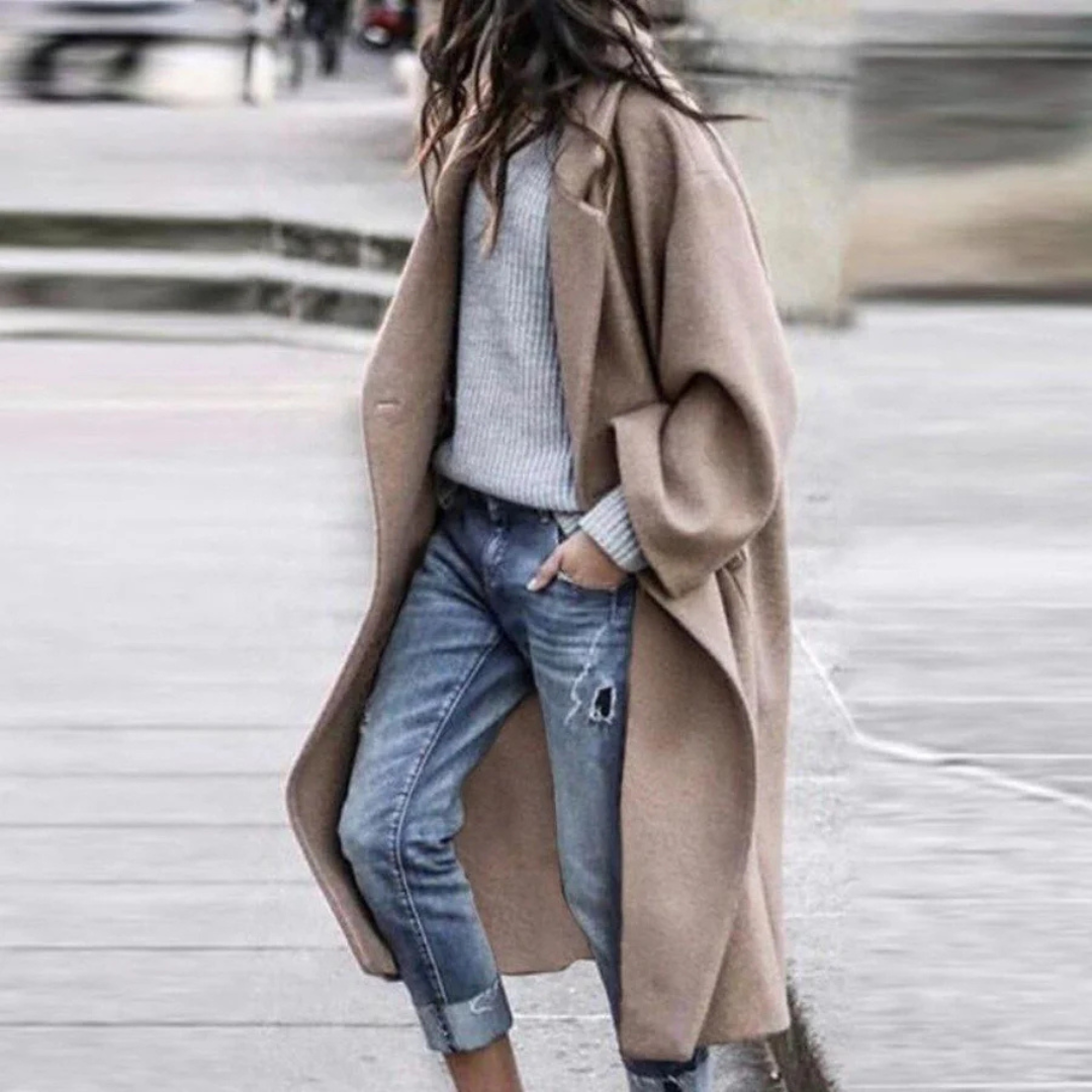 Dazena | Women's Elegant Winter Trench Coat | Long 3