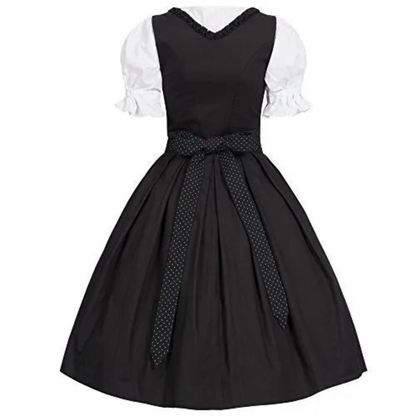 Dirndl dress with bodice lacing and blouse for women traditional costumes 1