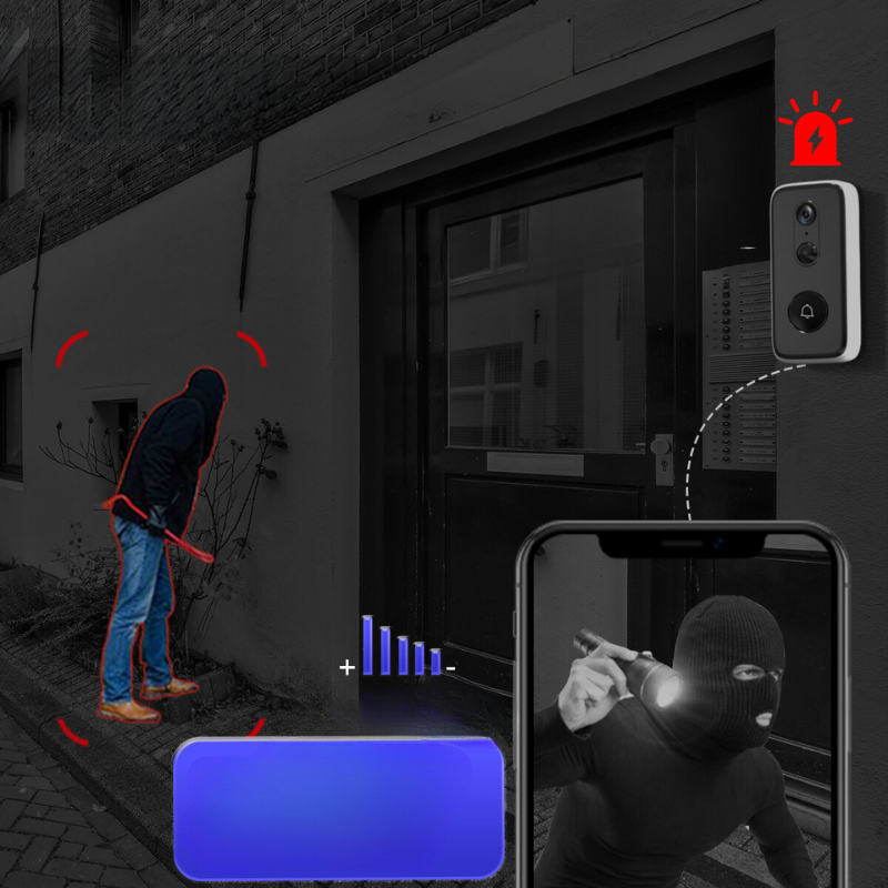 Door vision - wireless clever door bell with 3MP clarity 3
