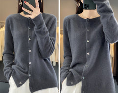 LOUISE | Essential Soft-Touch Button-Up Cardigan