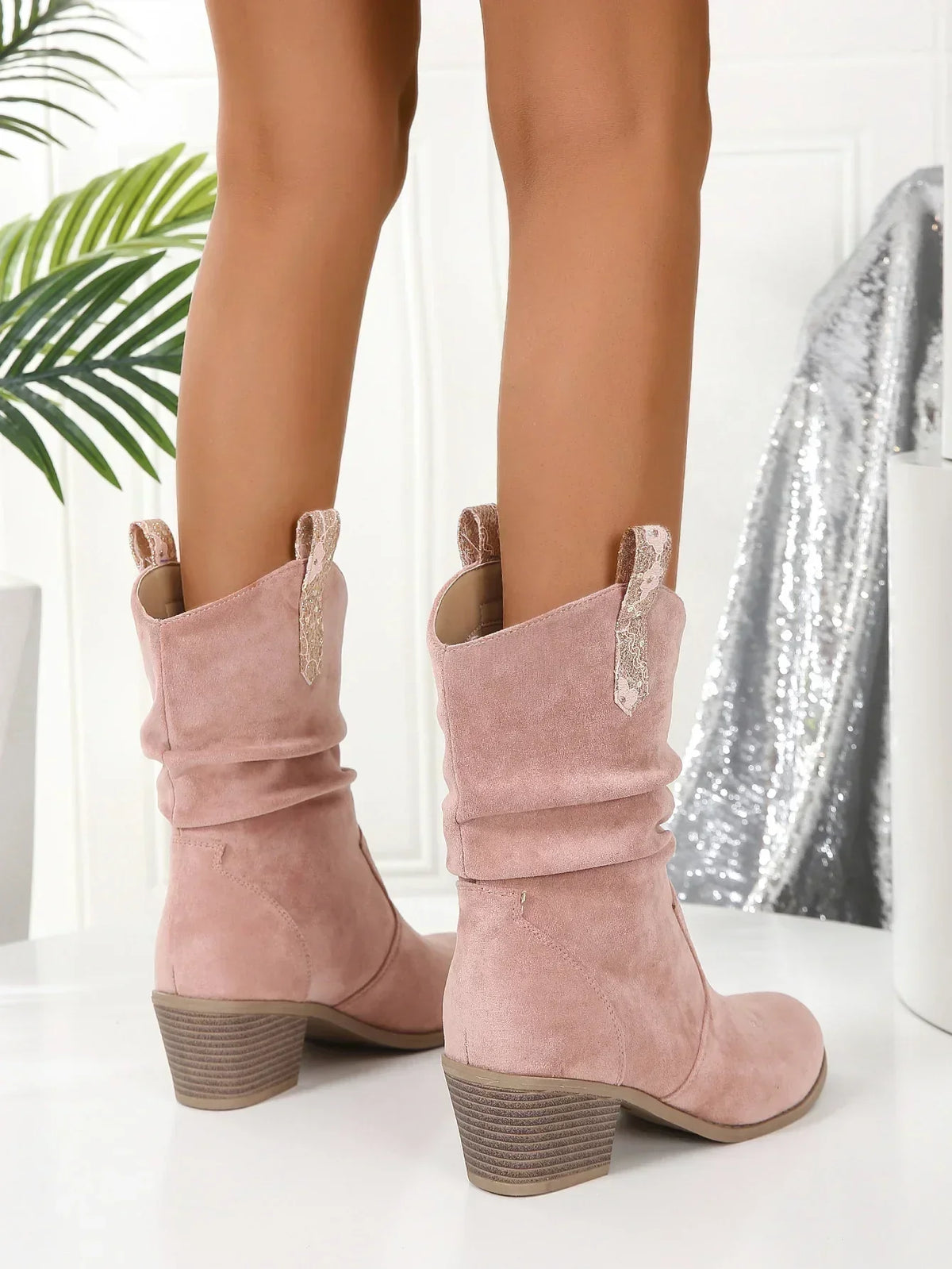 MAKAYLA | Fashionable Trendy Pink Boots-4