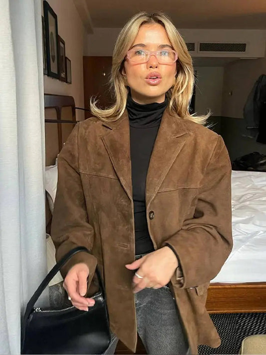 EMMA | Fashion Lapel Pocket Jacket 0
