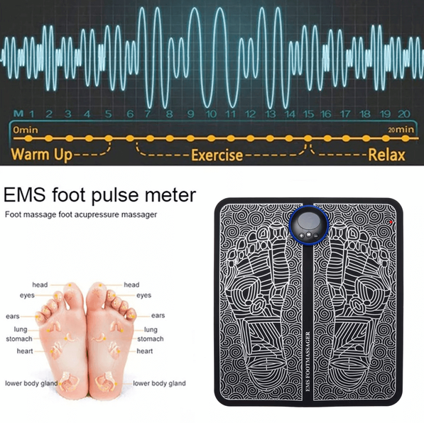 EMS Acupoints Stimulator Massage Foot Mat: Ultimate Relaxation & Pain Relief 4