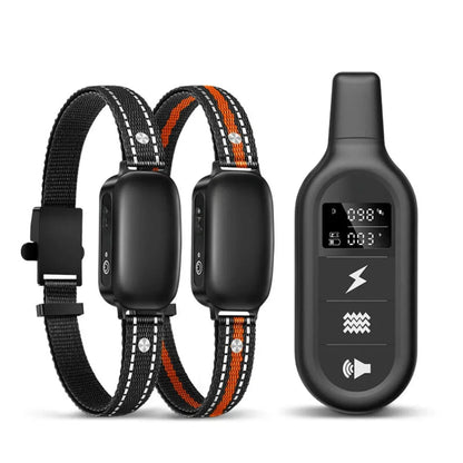 Electric dog training collar with remote control, waterproof, 16 adjustable shock levels, 1000 m range, beep and vibration modes 1