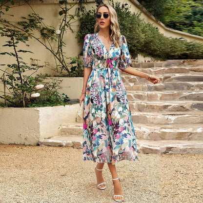  Elegant Midi Summer Dress by CALPA-4