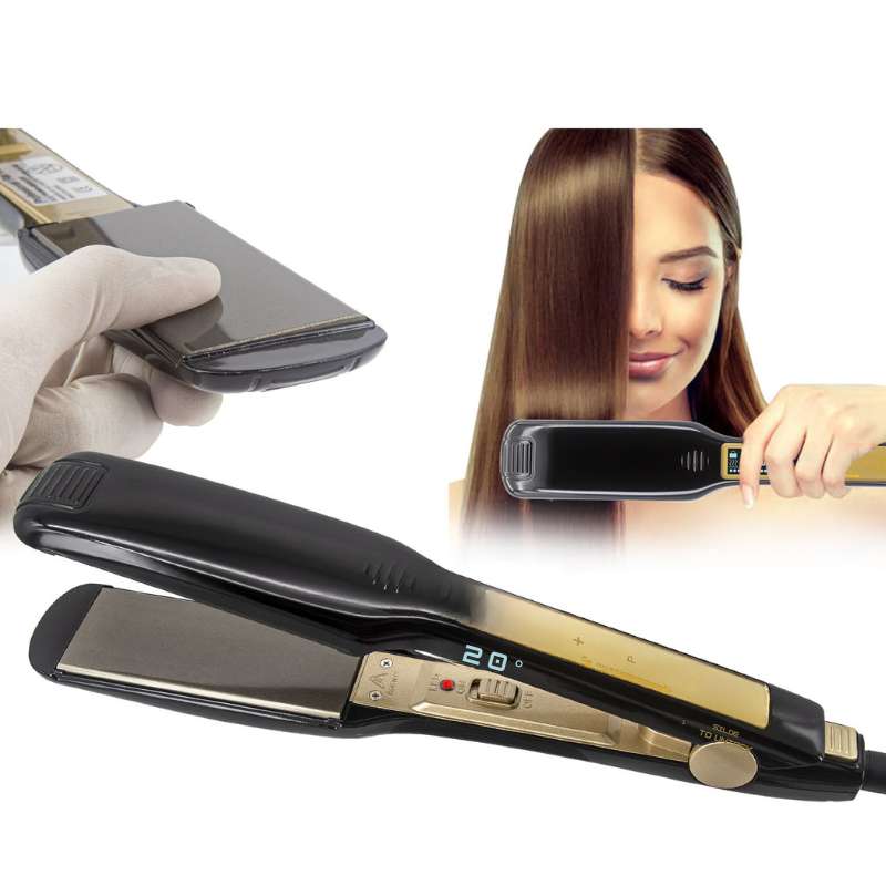 EliteHeat - Titanium Flat Iron & Curling Tool with Digital Display 1