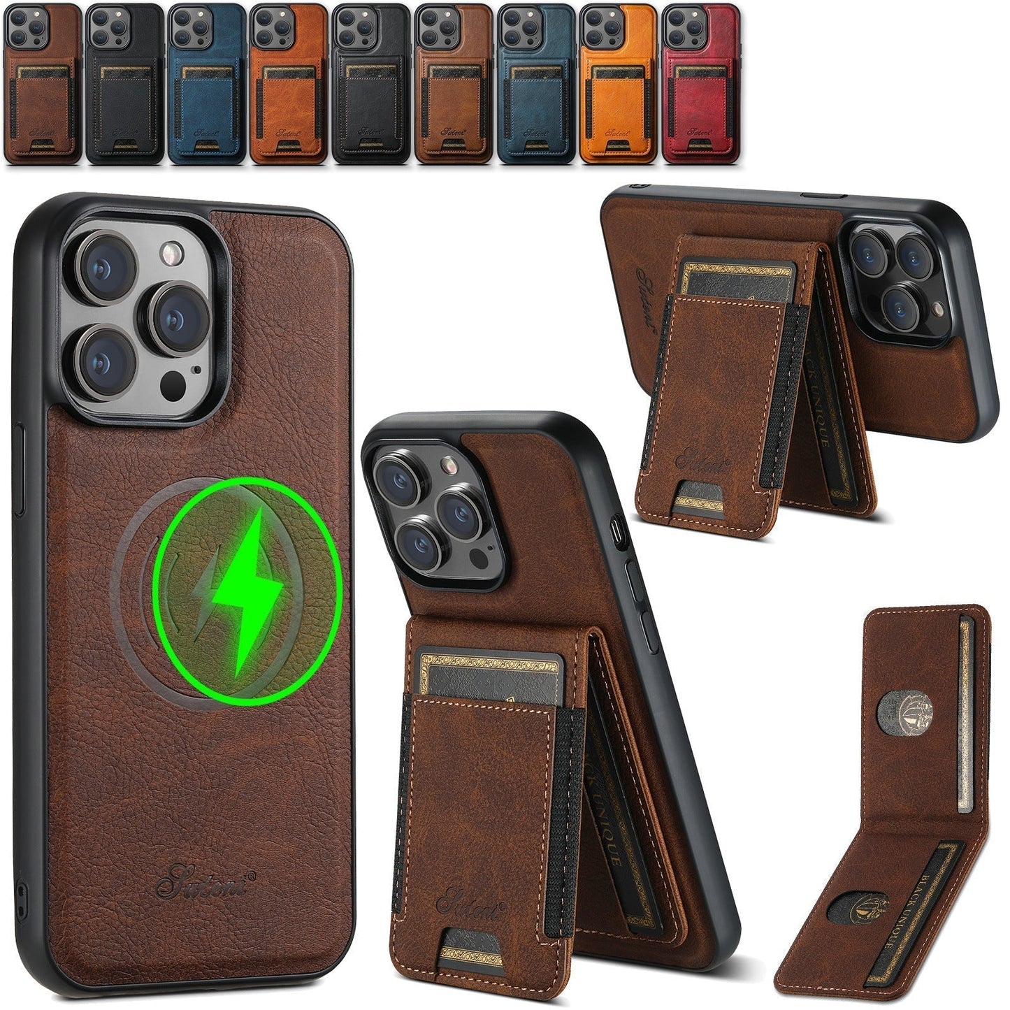 Eliteguard - stylish and durable luxury telephone case with integrated card holder 4