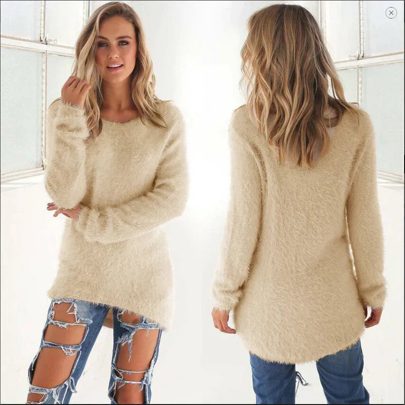 Ellianalyn | Long cozy winter sweater for women | Warm 0