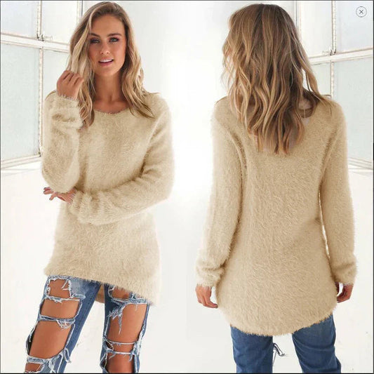 Ellianalyn | Long cozy winter sweater for women | Warm 0
