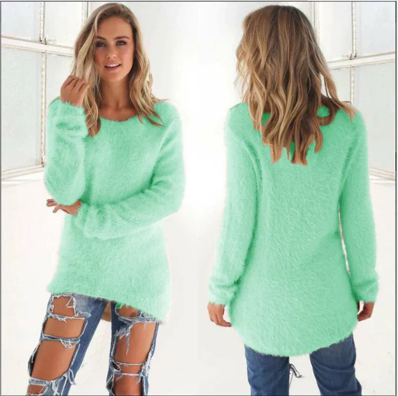 Ellianalyn | Long cozy winter sweater for women | Warm 11