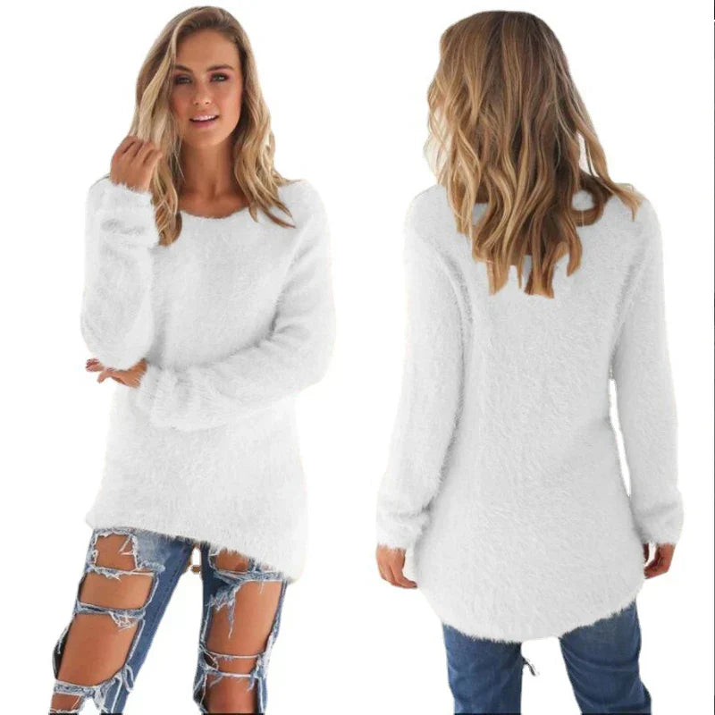 Ellianalyn | Long cozy winter sweater for women | Warm 2