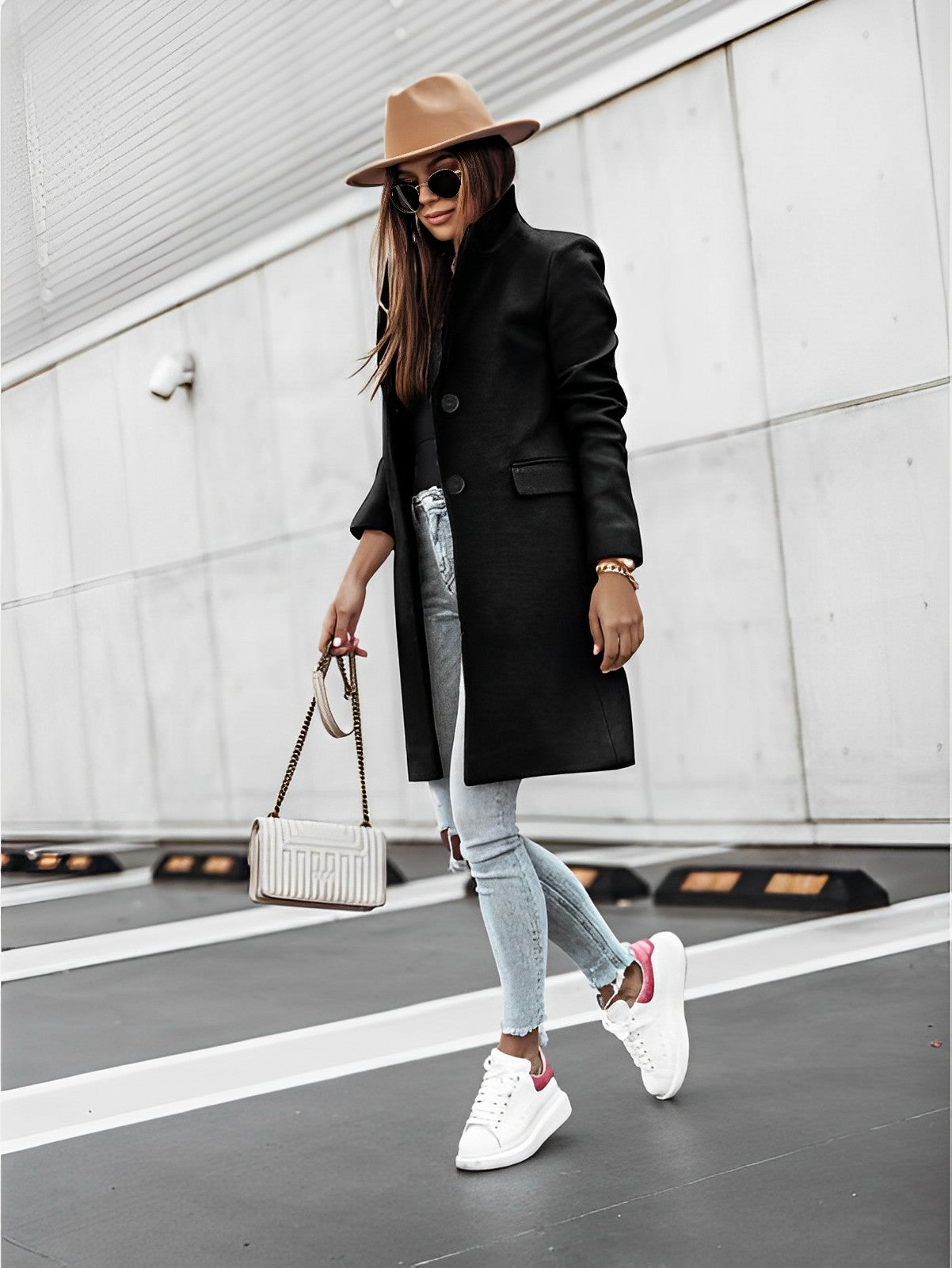 Elysiav | Women's Long Trench Coat | Comfortable 1