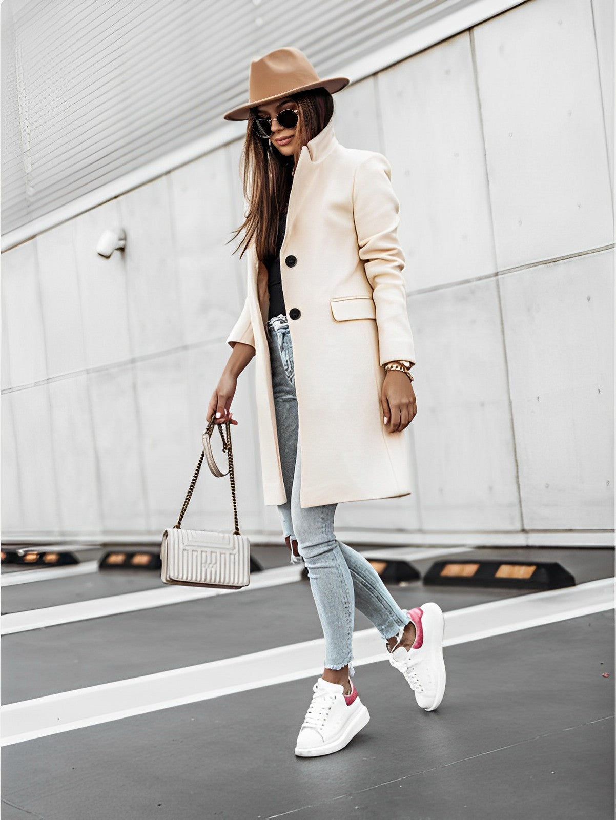 Elysiav | Women's Long Trench Coat | Comfortable 3