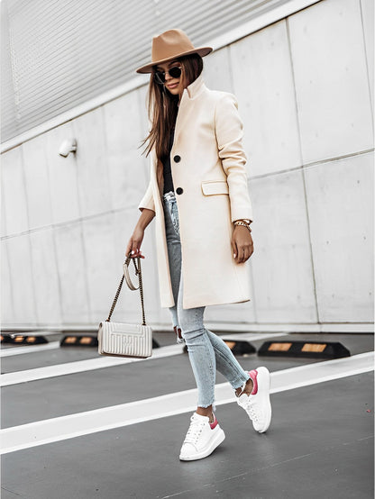 Elysiav | Women's Long Trench Coat | Comfortable 3