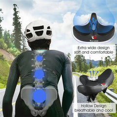 Ergonomic Bike Seat with Thick Cushion Pad – Most Comfortable Bicycle Seat for MTB and Road Bikes, Breathable Design 2
