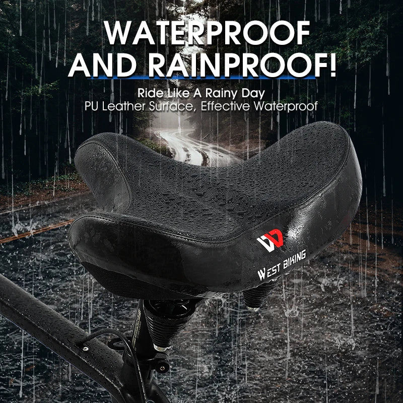 Ergonomic Bike Seat with Thick Cushion Pad – Most Comfortable Bicycle Seat for MTB and Road Bikes, Breathable Design 3