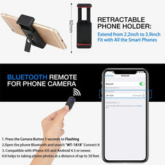 Extendable Phone Tripod with Bluetooth Remote - Versatile Selfie Stick & Stand 3