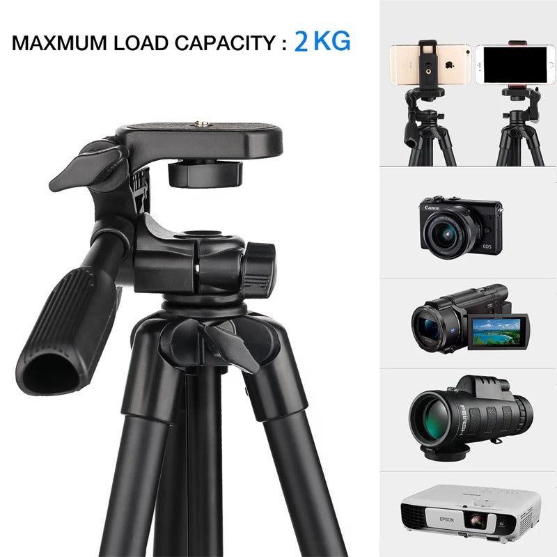 Extendable Phone Tripod with Bluetooth Remote - Versatile Selfie Stick & Stand 4