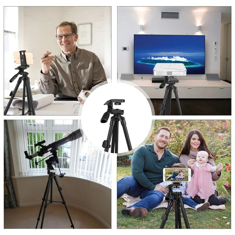 Extendable Phone Tripod with Bluetooth Remote - Versatile Selfie Stick & Stand 5