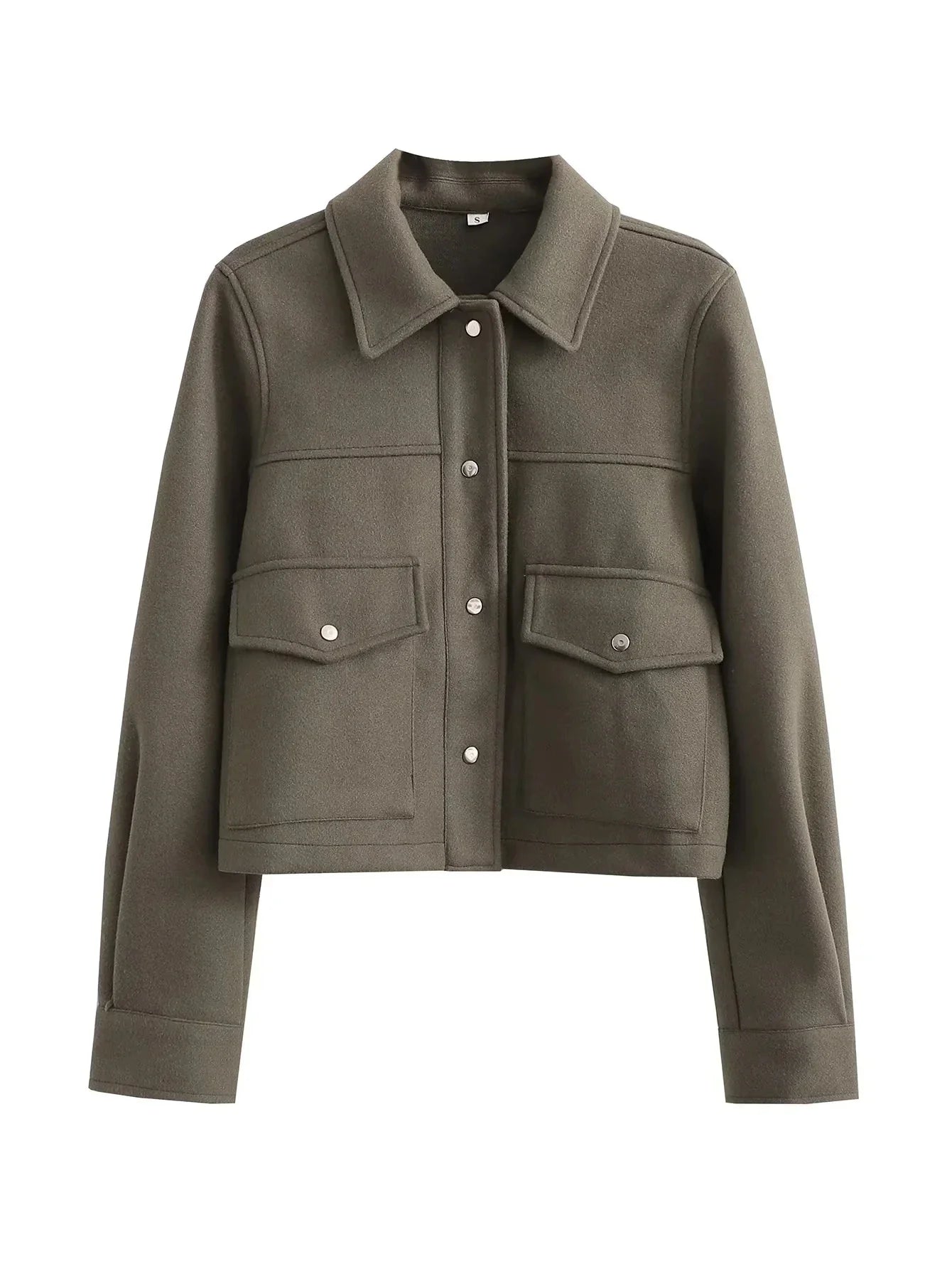 FIONA | Short Jacket with Front Pockets Style 4