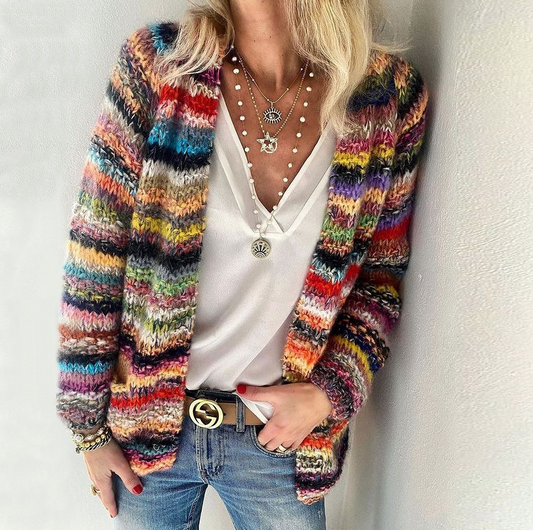 Fashionable women's cardigan | Multicolored 0