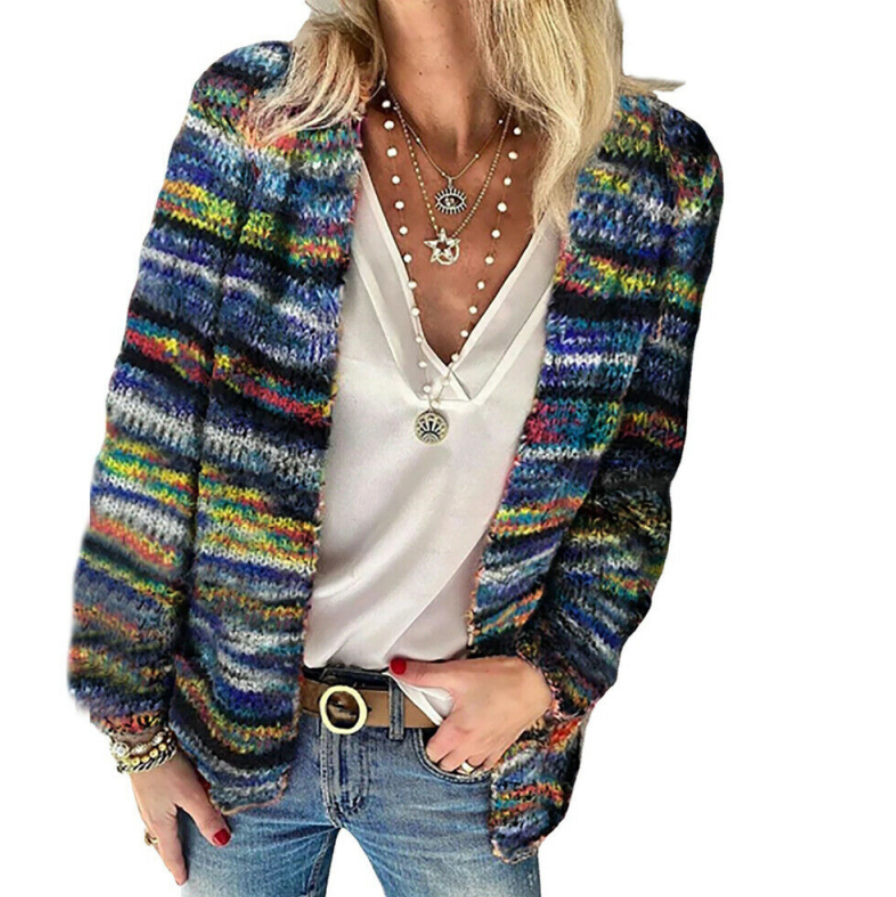 Fashionable women's cardigan | Multicolored 1
