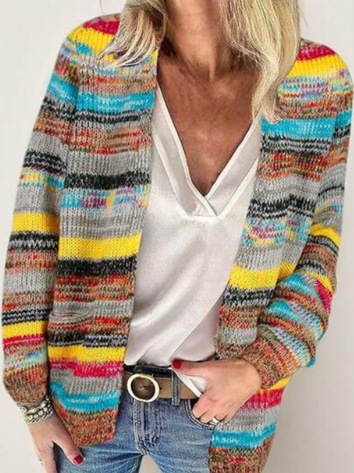 Fashionable women's cardigan | Multicolored 3