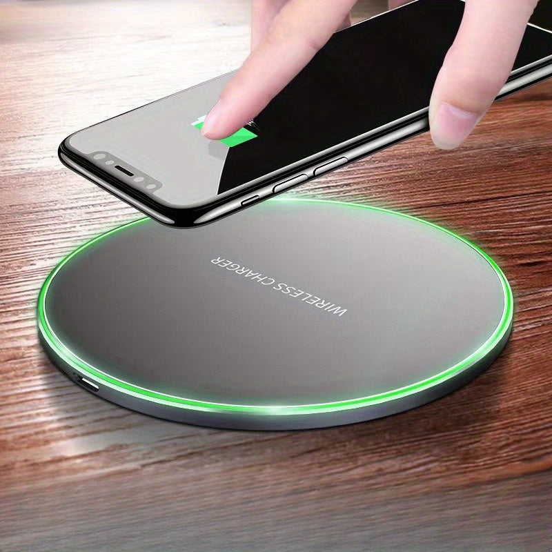Fast wireless charger-15-W induction charging baths for iPhone and Android devices, elegant design, cable-free comfort 0