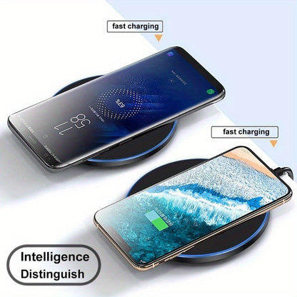 Fast wireless charger-15-W induction charging baths for iPhone and Android devices, elegant design, cable-free comfort 4