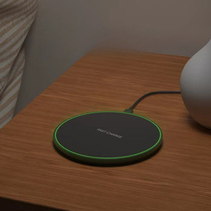 Fast wireless charger-15-W induction charging baths for iPhone and Android devices, elegant design, cable-free comfort 5