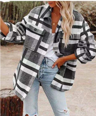Fiona | CozyCheck Oversized Plaid Shacket 0