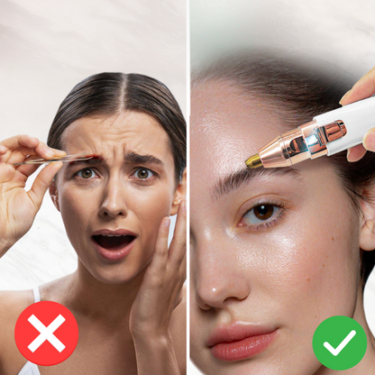 FlawlessBrow - Dual Trimmer for Brows & Face in White Design 2