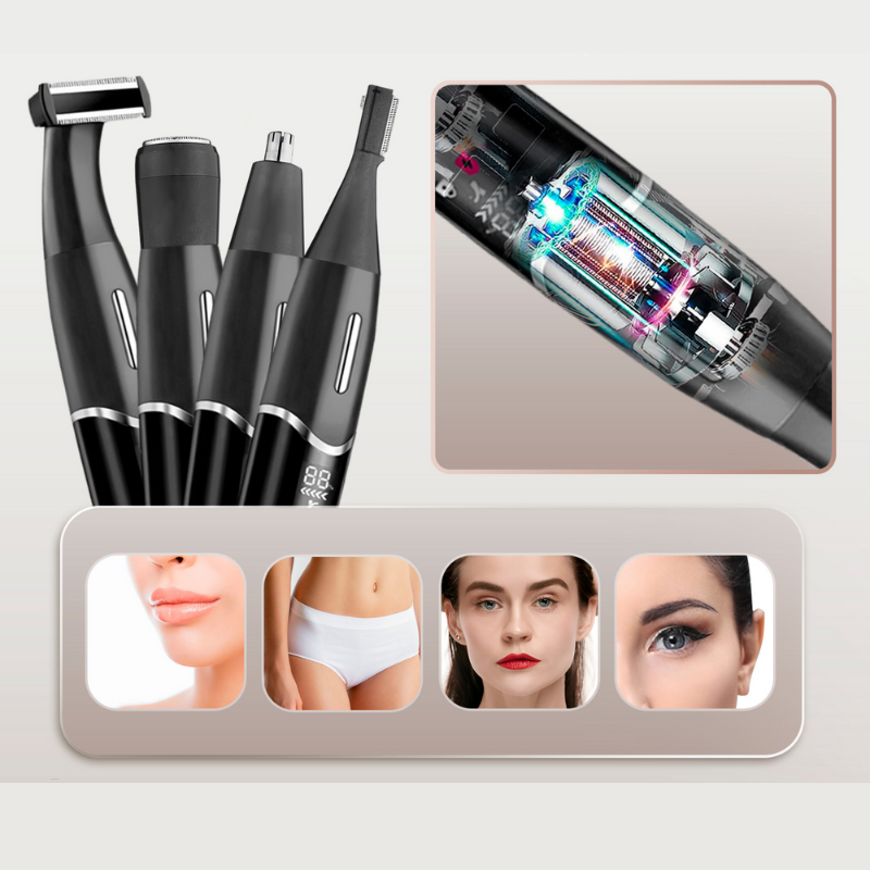 FlawlessTrim - 4-in-1 Grooming Kit for Bikini Area 4