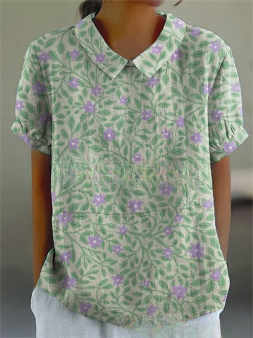 Variant image for Green with Floral Print