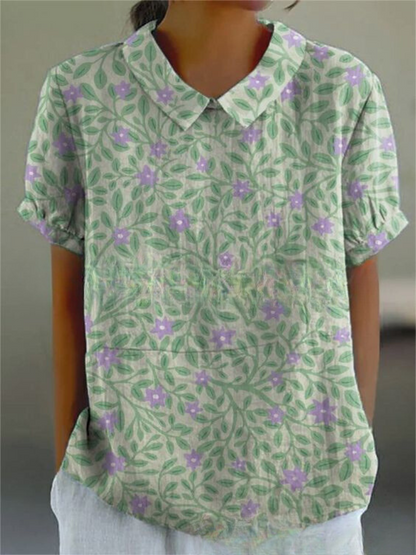 Variant image for Green with Floral Print