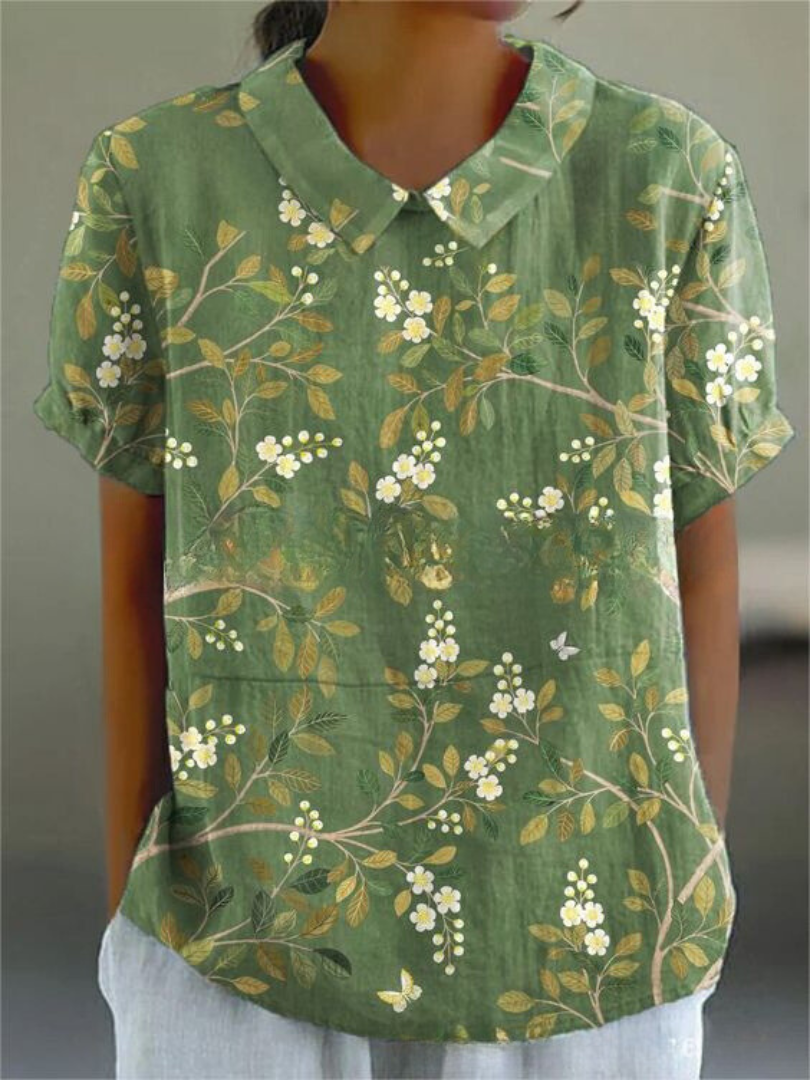  FLORA | Floral Shirt with flowers-6
