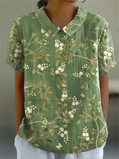  FLORA | Floral Shirt with flowers-6