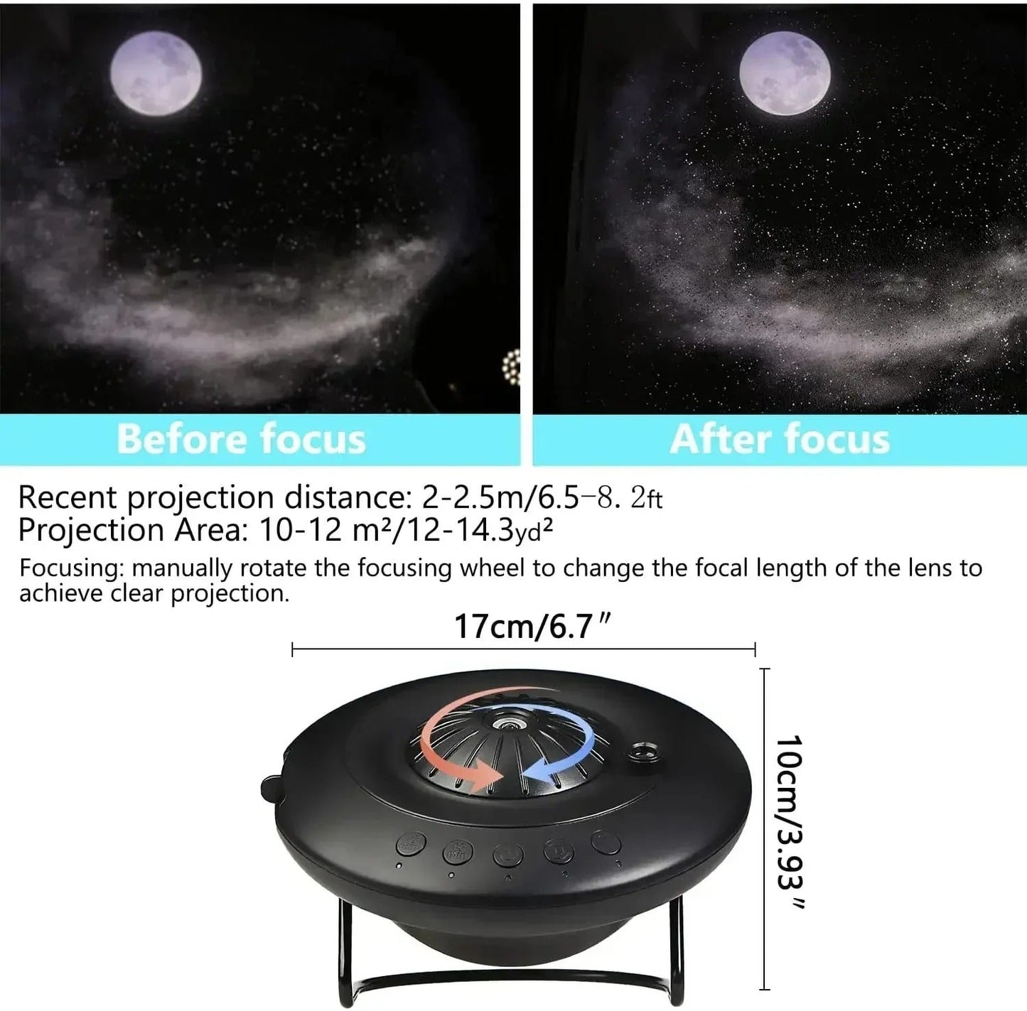 Galaxy Projector with Planetarium Effects for Home Theater, Kids Room, and Night Sky Ambiance 8