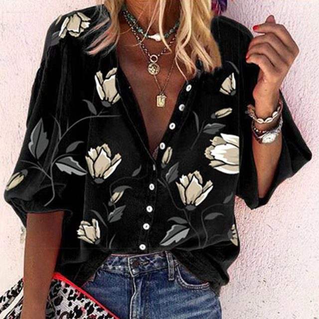  MADELINE | Lightweight Floral Print Blouse-3