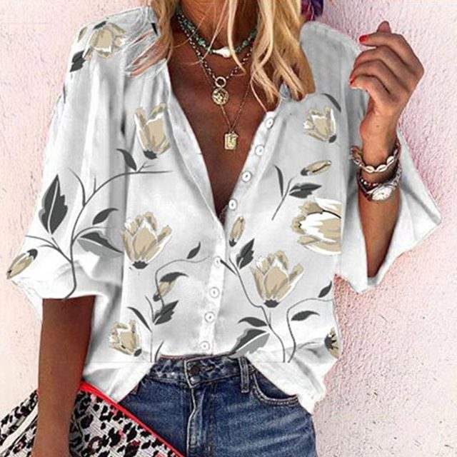  MADELINE | Lightweight Floral Print Blouse-4