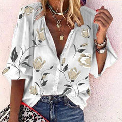  MADELINE | Lightweight Floral Print Blouse-4