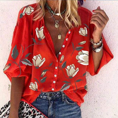  MADELINE | Lightweight Floral Print Blouse-5