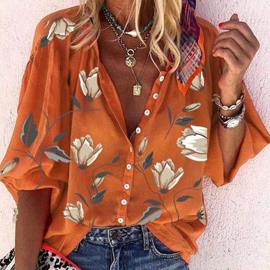  MADELINE | Lightweight Floral Print Blouse-1