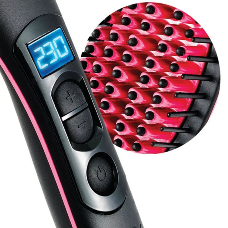 GlamComb - Electric Heated Straightener Brush 2