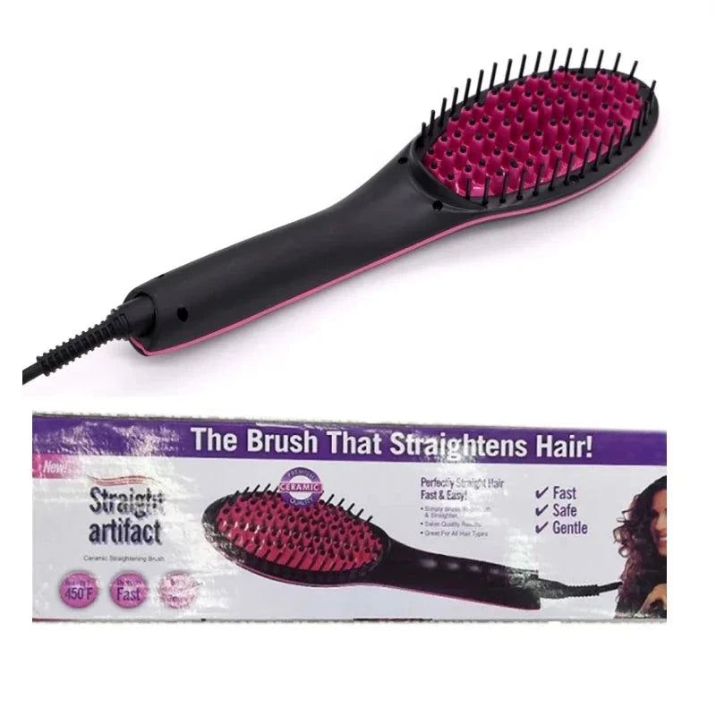 GlamComb - Electric Heated Straightener Brush 3