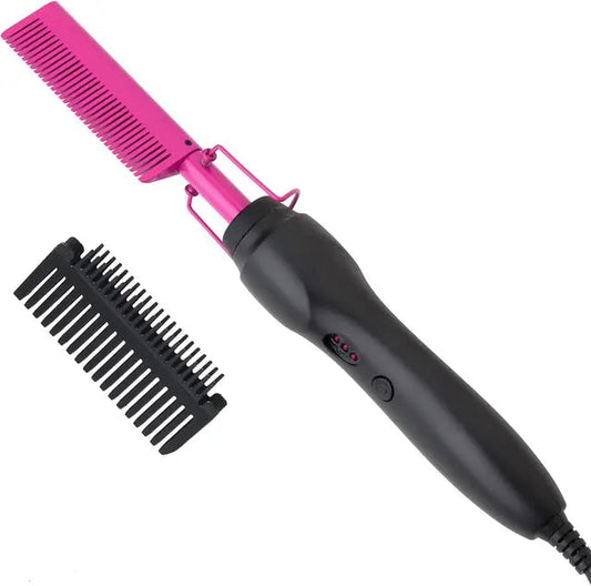 GlamPress - Portable Hair Styling & Beard Comb 0