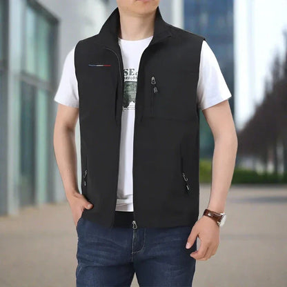 PME Bodywarmer | Stylish lightweight intermediate jacket vest for men with collar-2