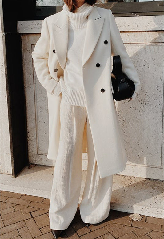Hain | Women's Double-Breasted Long Trench Coat | Winter 0