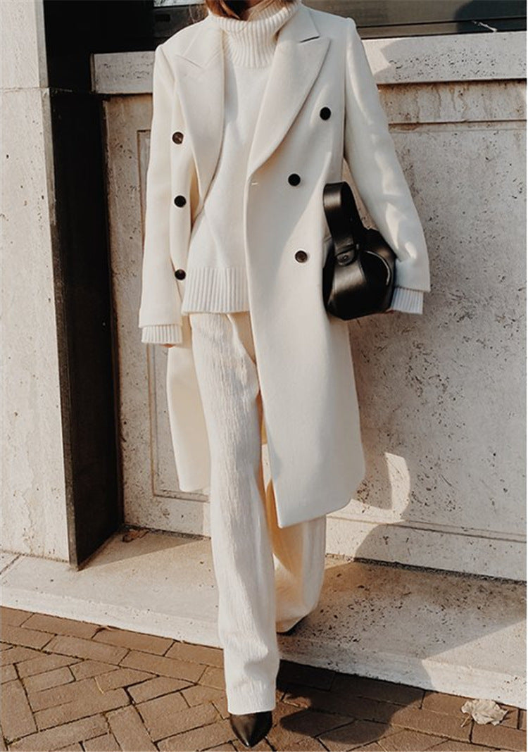 Hain | Women's Double-Breasted Long Trench Coat | Winter 3