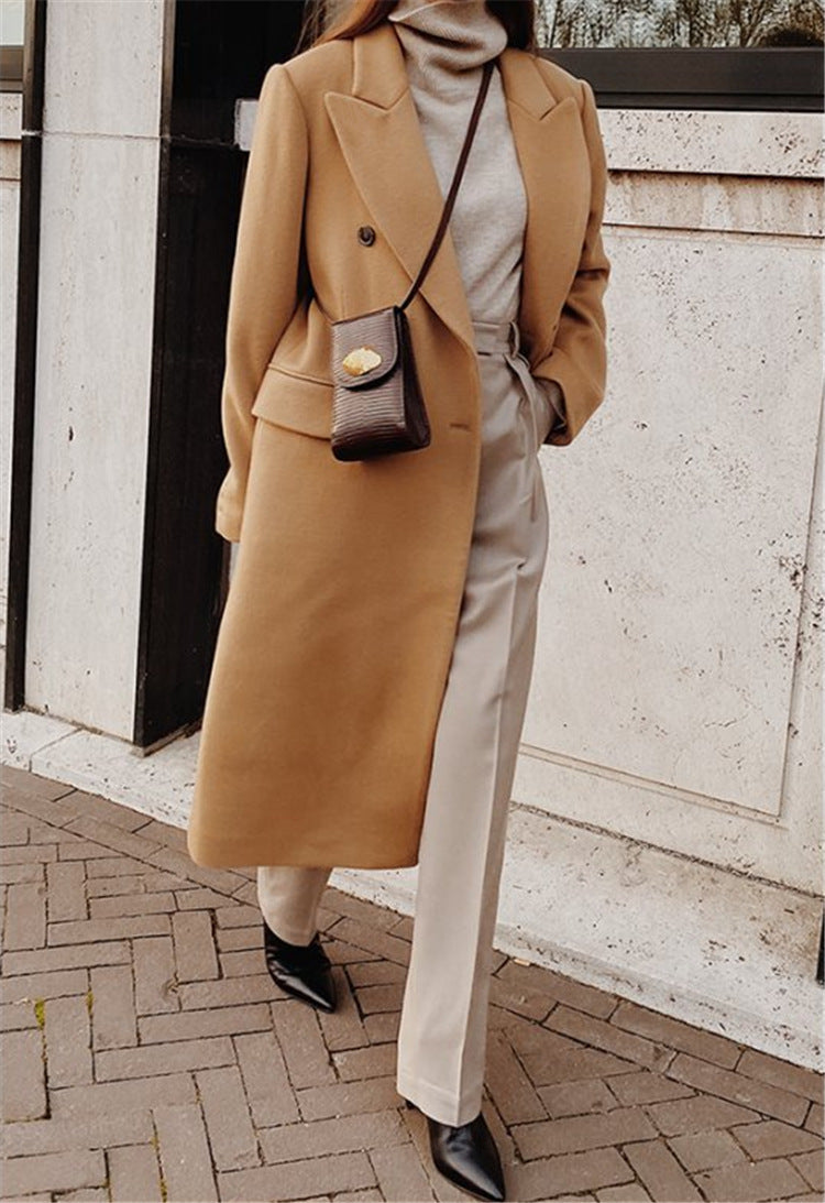 Hain | Women's Double-Breasted Long Trench Coat | Winter 4